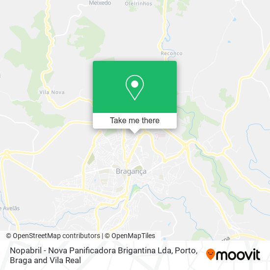 Nopabril - Nova Panificadora Brigantina Lda map