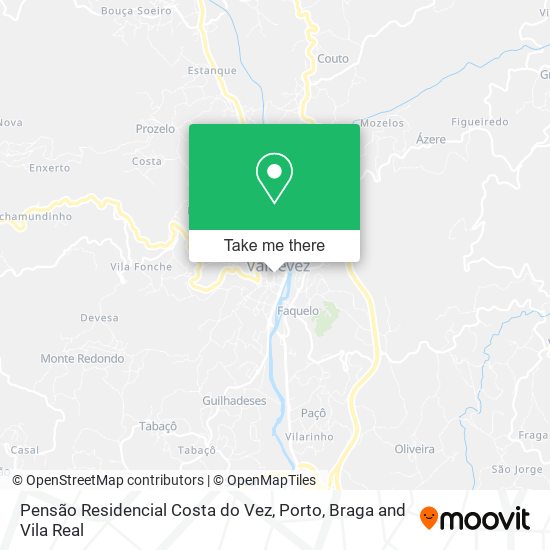 Pensão Residencial Costa do Vez mapa