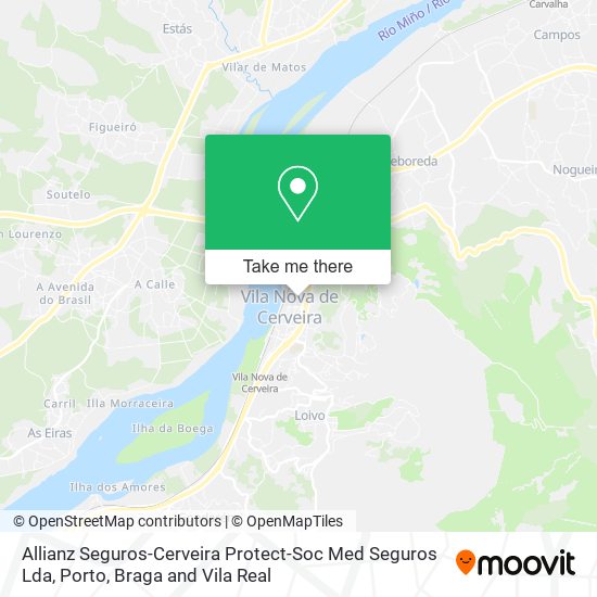 Allianz Seguros-Cerveira Protect-Soc Med Seguros Lda mapa