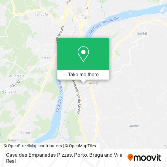 Casa das Empanadas Pizzas map