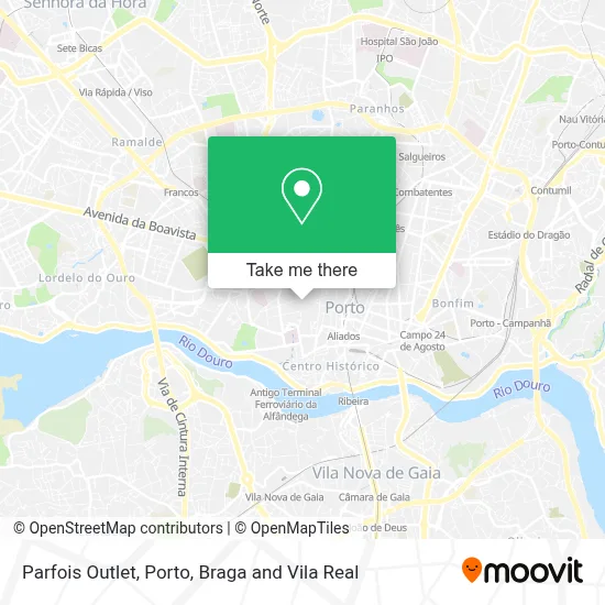 Parfois Outlet map