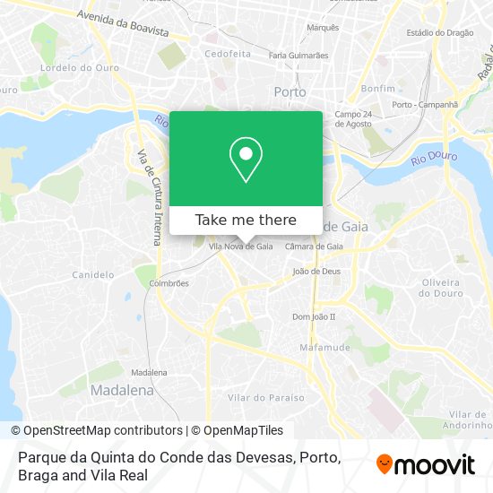 Parque da Quinta do Conde das Devesas map