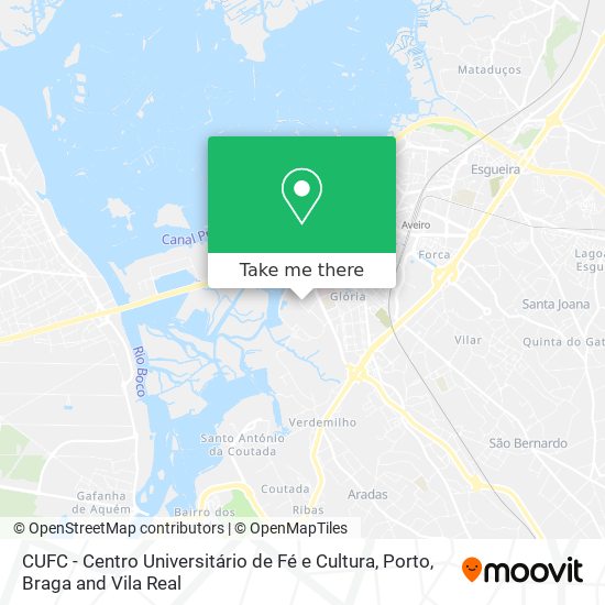 CUFC - Centro Universitário de Fé e Cultura mapa