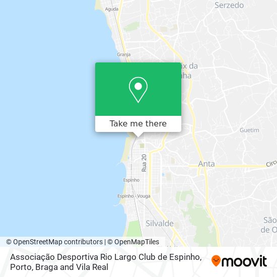 Associação Desportiva Rio Largo Club de Espinho map