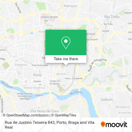 Rua de Justino Teixeira 843 map