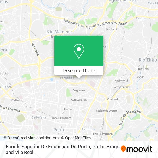 Escola Superior De Educação Do Porto map