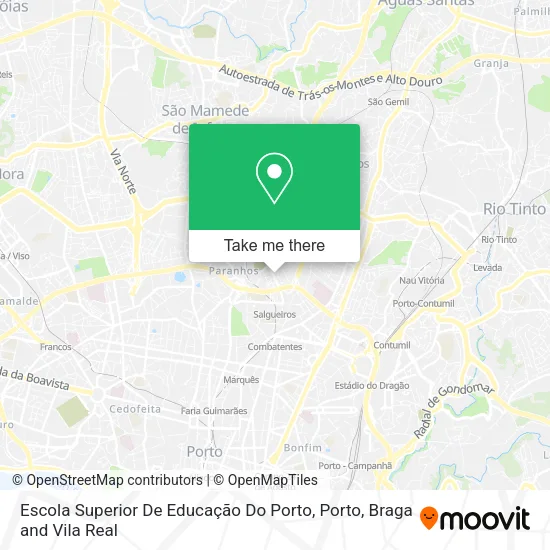 Escola Superior De Educação Do Porto map