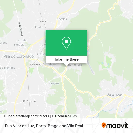 Rua Vilar de Luz map