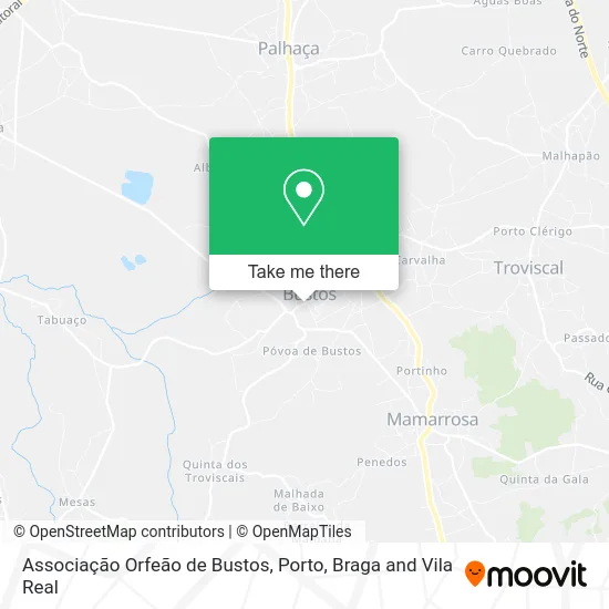Associação Orfeão de Bustos map