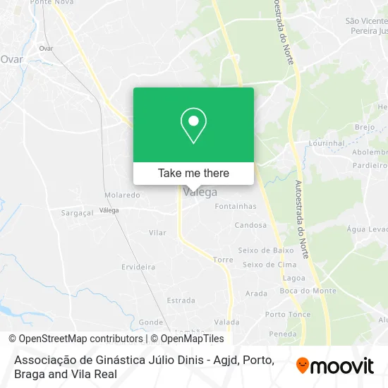 Associação de Ginástica Júlio Dinis - Agjd map