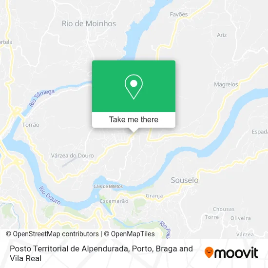 Posto Territorial de Alpendurada map