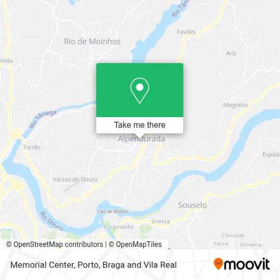 Memorial Center map