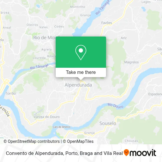 Convento de Alpendurada map