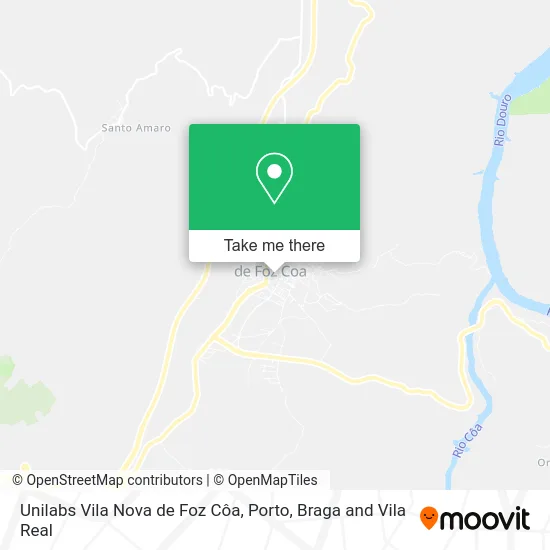 Unilabs Vila Nova de Foz Côa map