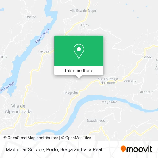 Madu Car Service map