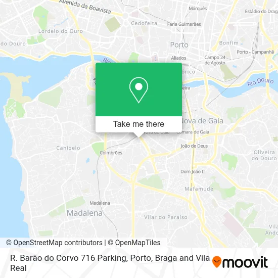 R. Barão do Corvo 716 Parking map