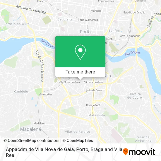 Appacdm de Vila Nova de Gaia map