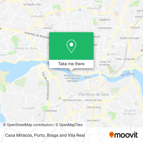 Casa Miracos map