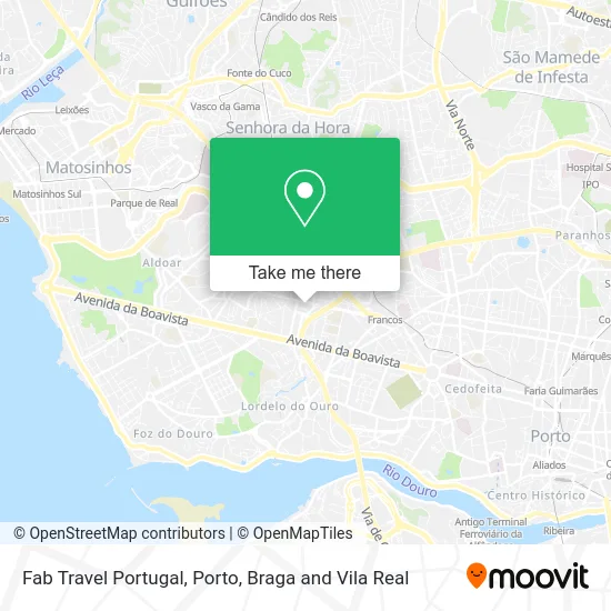 Fab Travel Portugal map