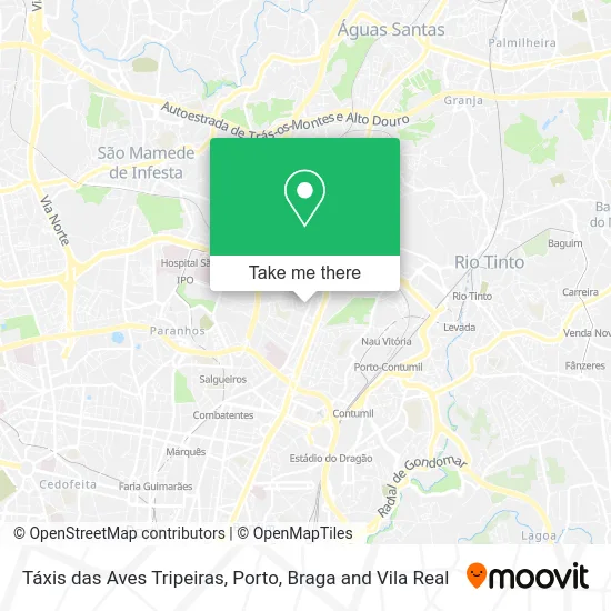 Táxis das Aves Tripeiras map