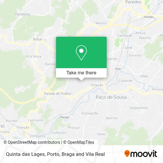 Quinta das Lages map