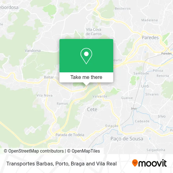 Transportes Barbas map