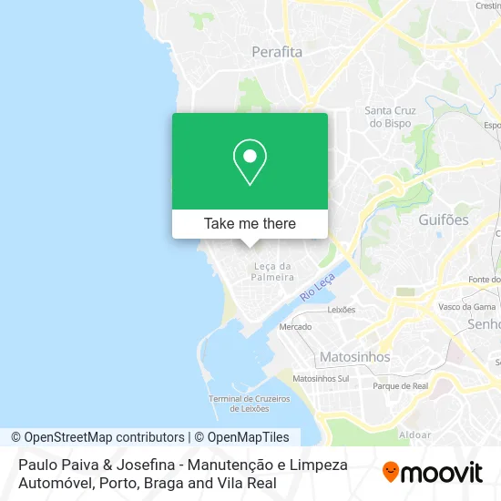 Paulo Paiva & Josefina - Manutenção e Limpeza Automóvel map