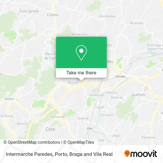 Intermarche Paredes map