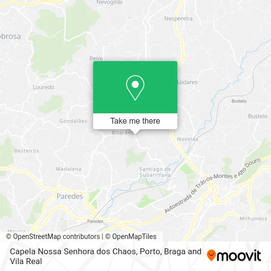 Capela Nossa Senhora dos Chaos map