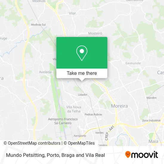 Mundo Petsitting map