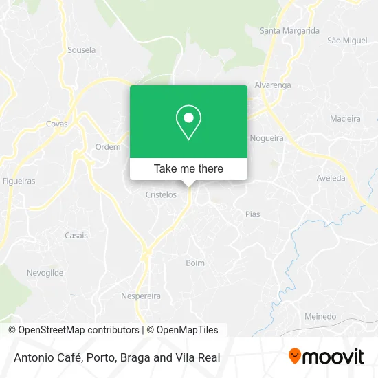 Antonio Café map