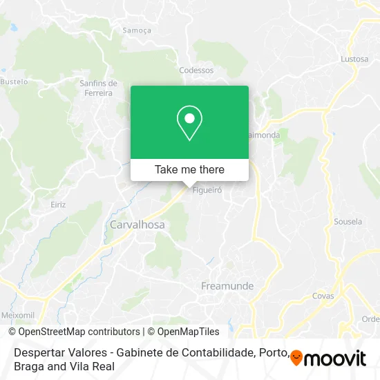 Despertar Valores - Gabinete de Contabilidade map