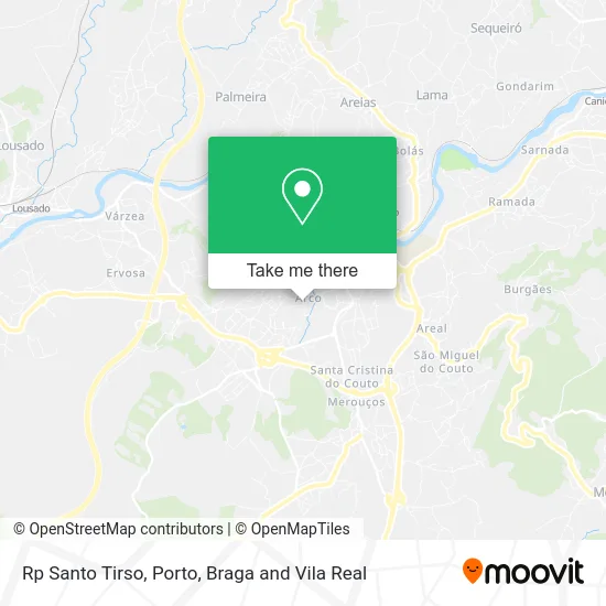 Rp Santo Tirso map