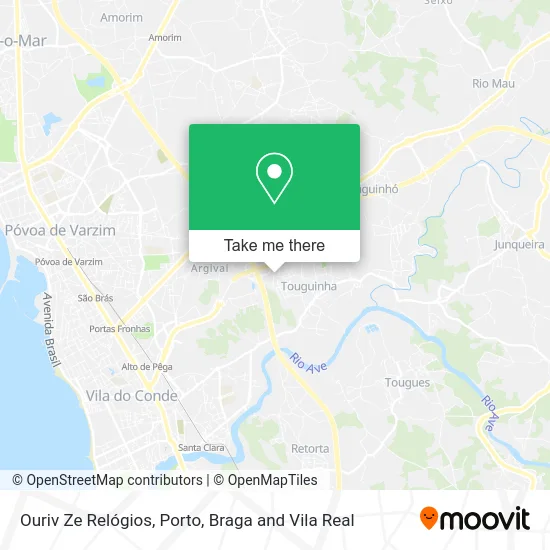 Ouriv Ze Relógios map