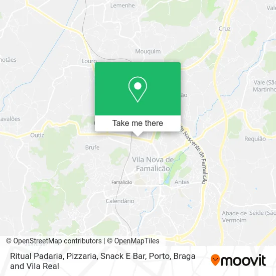 Ritual Padaria, Pizzaria, Snack E Bar map