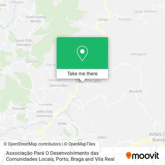 Associação Pará O Desenvolvimento das Comunidades Locais mapa