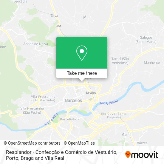 Resplandor - Confecção e Comércio de Vestuário map