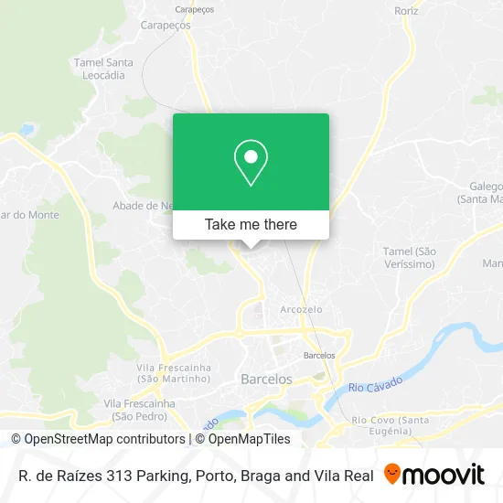 R. de Raízes 313 Parking map