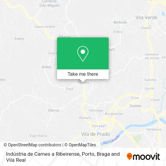 Indústria de Carnes a Ribeirense map