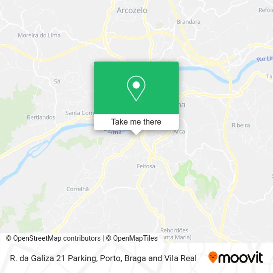 R. da Galiza 21 Parking map
