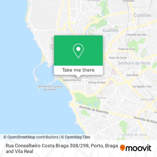 Rua Conselheiro Costa Braga 308 / 298 mapa