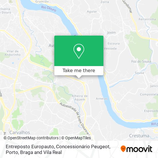 Entreposto Europauto, Concessionário Peugeot map