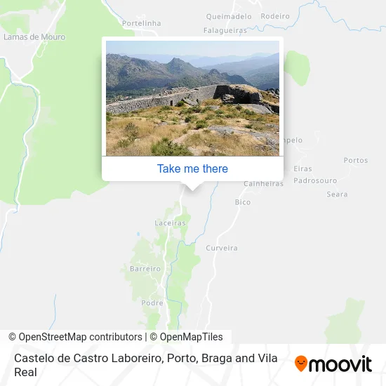Castelo de Castro Laboreiro map