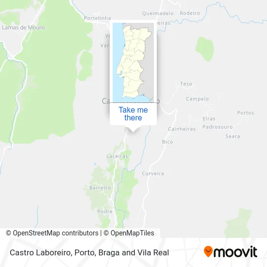 Castro Laboreiro map