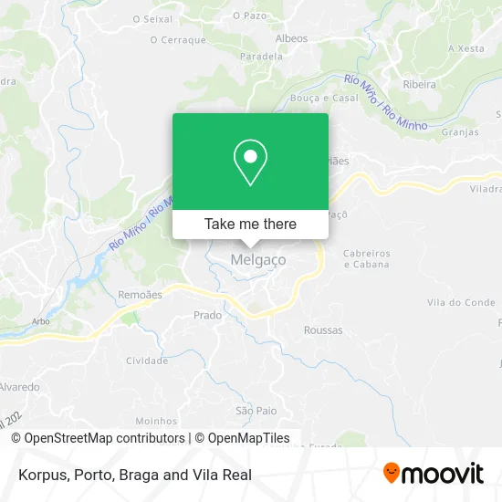 Korpus map