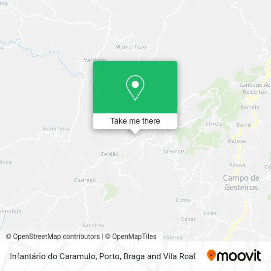 Infantário do Caramulo map