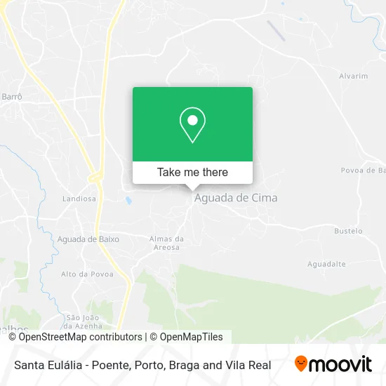 Santa Eulália - Poente map