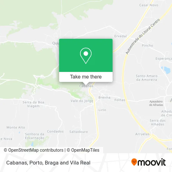 Cabanas map