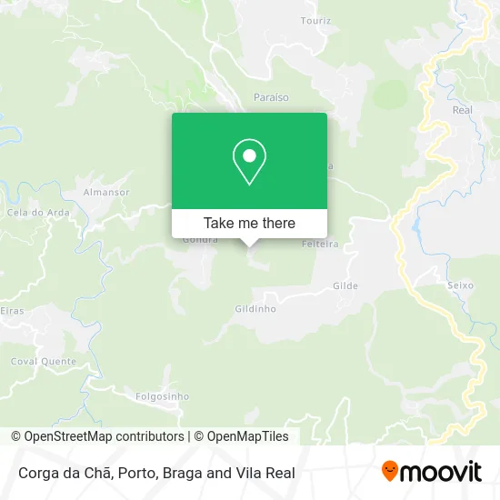 Corga da Chã map
