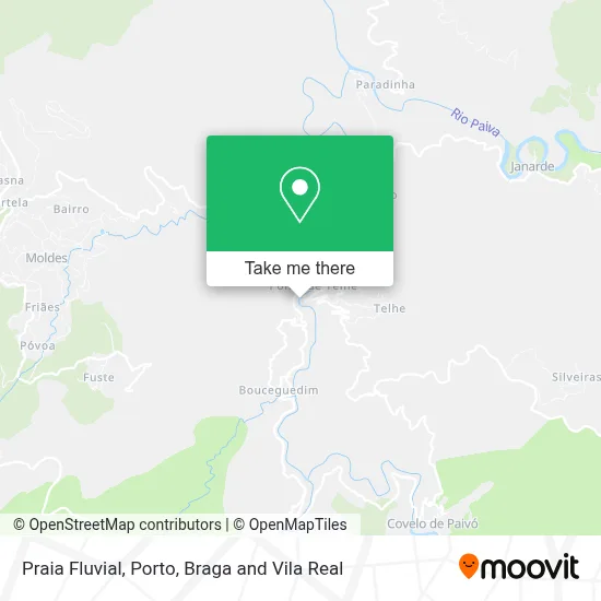 Praia Fluvial map